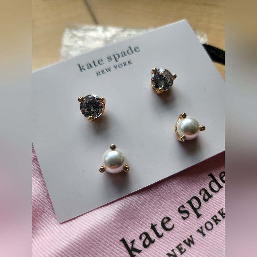 Kate Spade "Rise and Shine"  2-stud‎ earring set